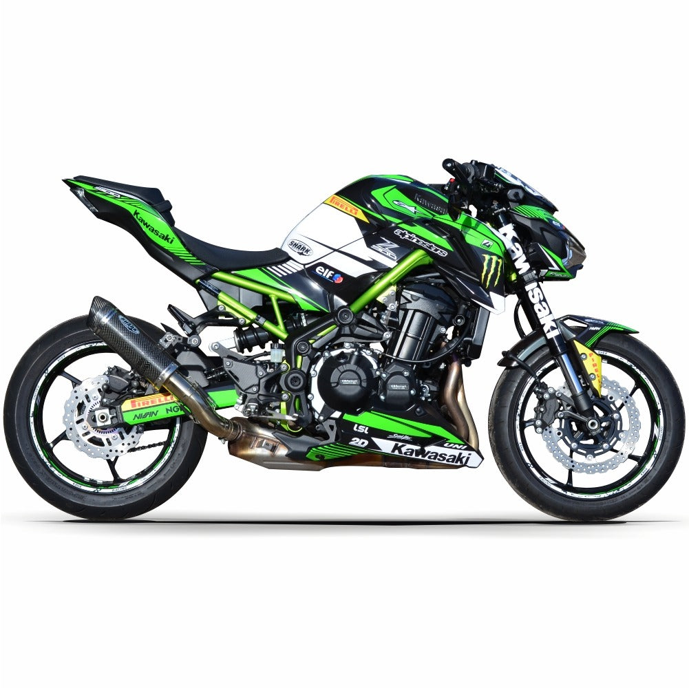 Kit de Gráficas para Moto Naked Kawasaki Z900 - Diseño 23 - LedPro Racing