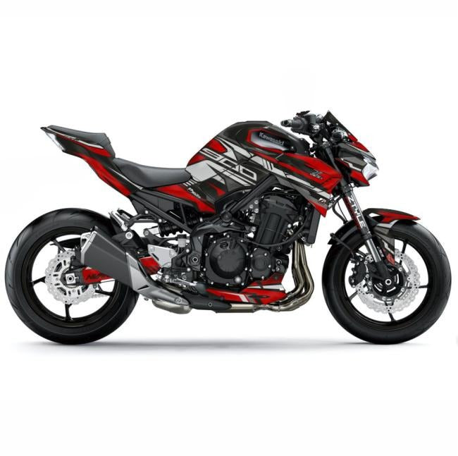 Kit de Gráficas para Moto Naked Kawasaki Z900 - Diseño 27 - LedPro Racing