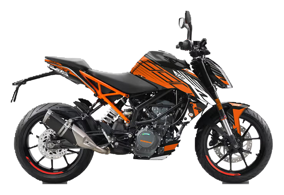 Kit de Gráficas para Moto Naked KTM Duke - Diseño 03 - LedPro Racing
