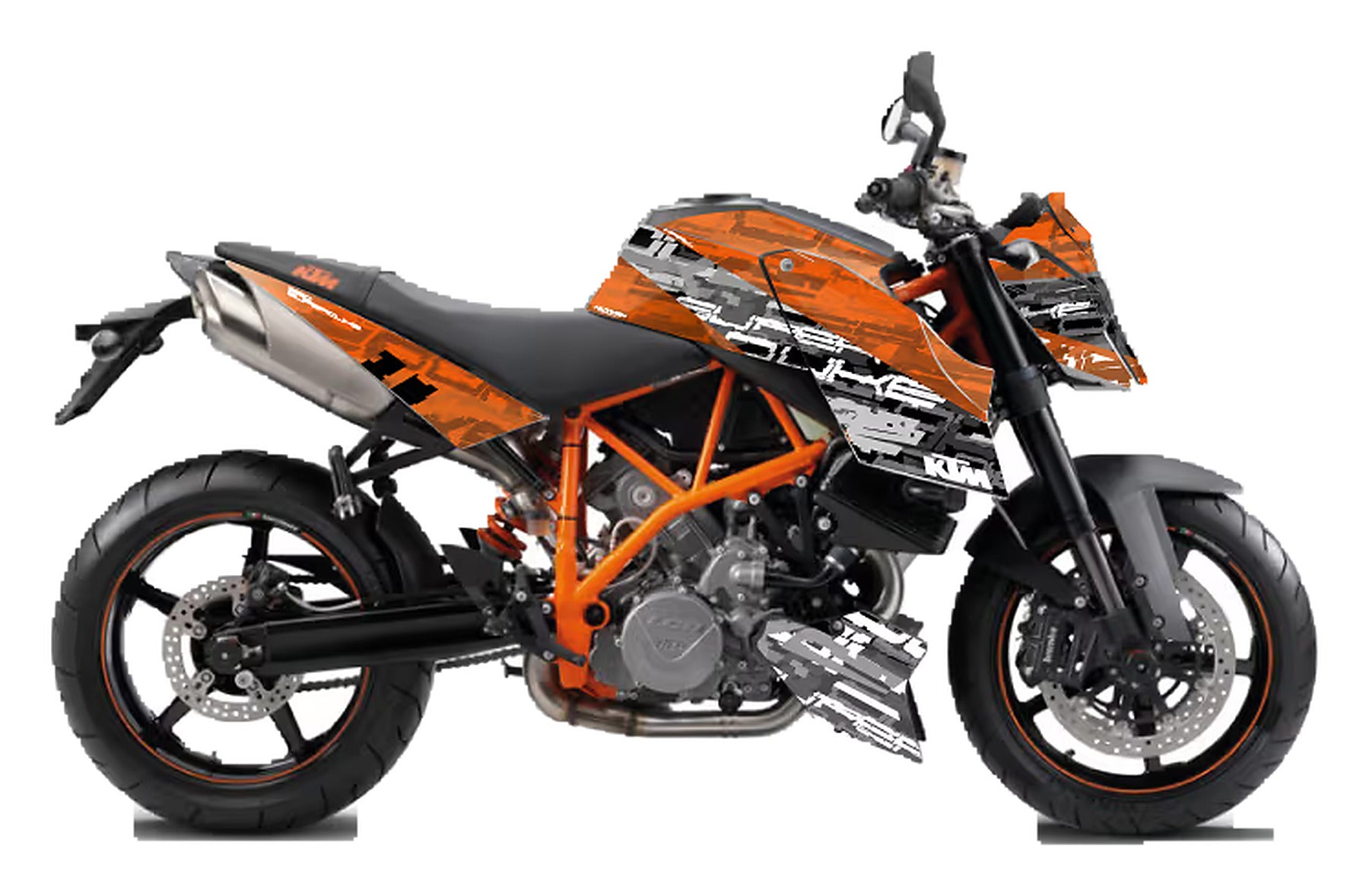 Kit de Gráficas para Moto Naked KTM Duke - Diseño 05 - LedPro Racing