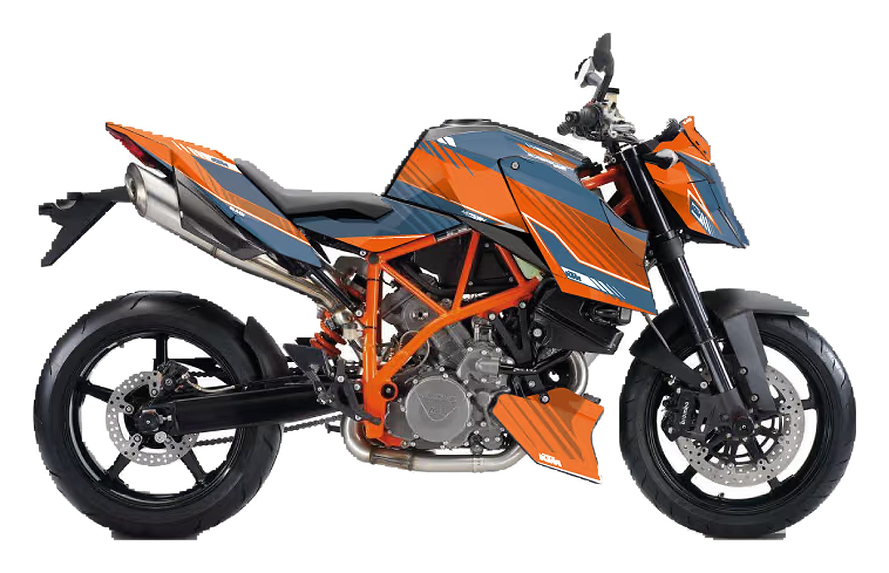 Kit de Gráficas para Moto Naked KTM Duke - Diseño 09 - LedPro Racing
