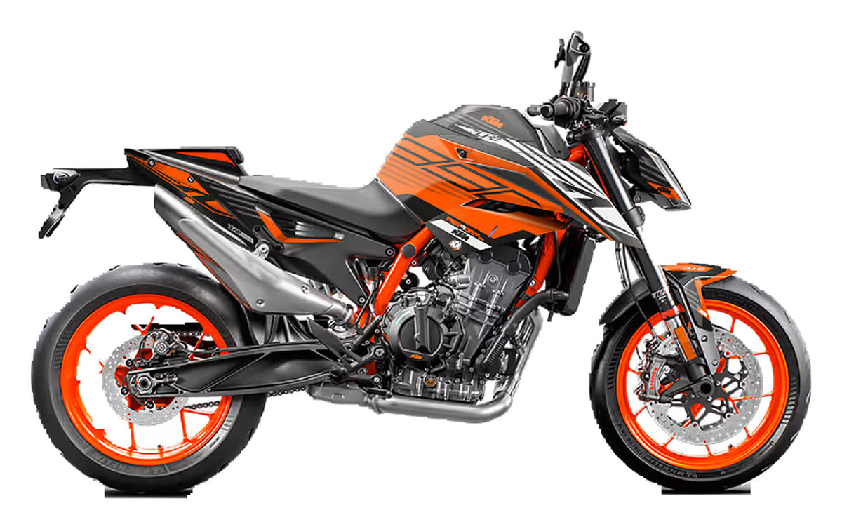 Kit de Gráficas para Moto Naked KTM Duke - Diseño 18 - LedPro Racing