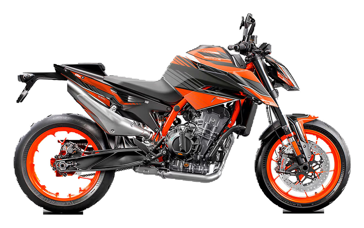 Kit de Gráficas para Moto Naked KTM Duke - Diseño 34 - LedPro Racing