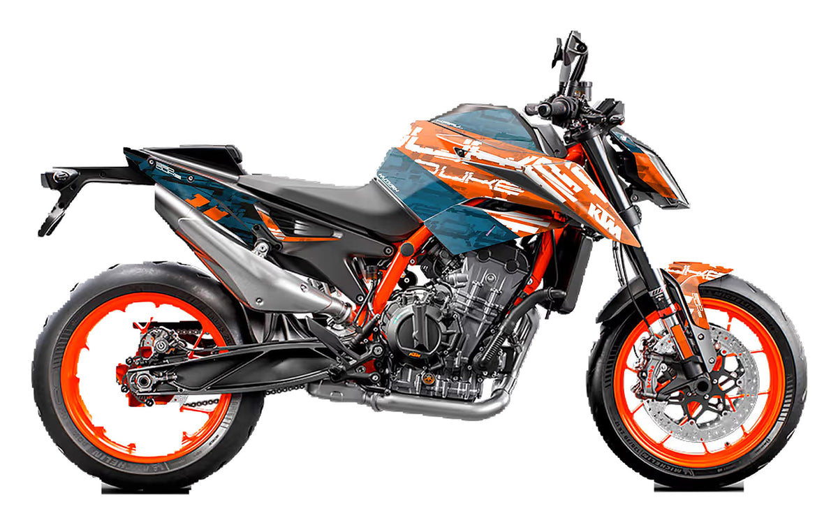 Kit de Gráficas para Moto Naked KTM Duke - Diseño 40 - LedPro Racing