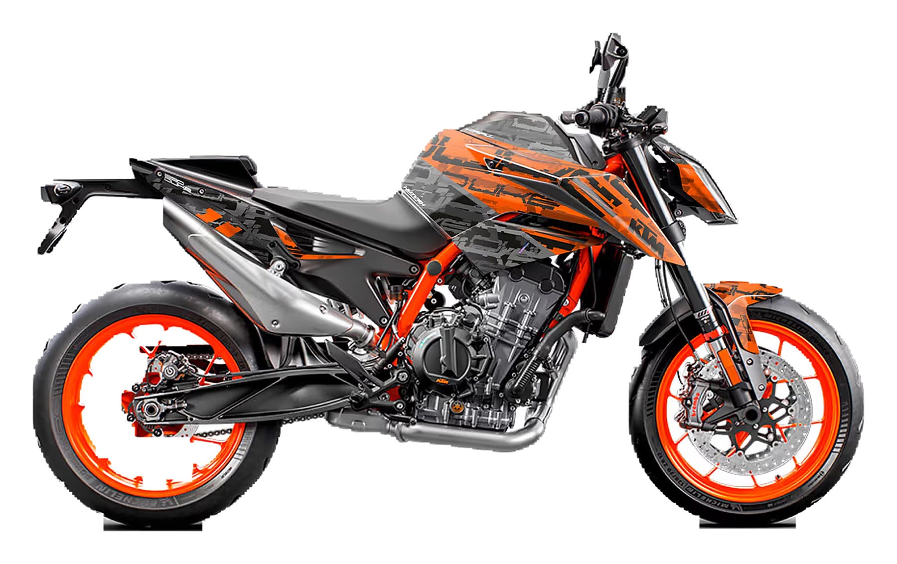 Kit de Gráficas para Moto Naked KTM Duke - Diseño 41 - LedPro Racing