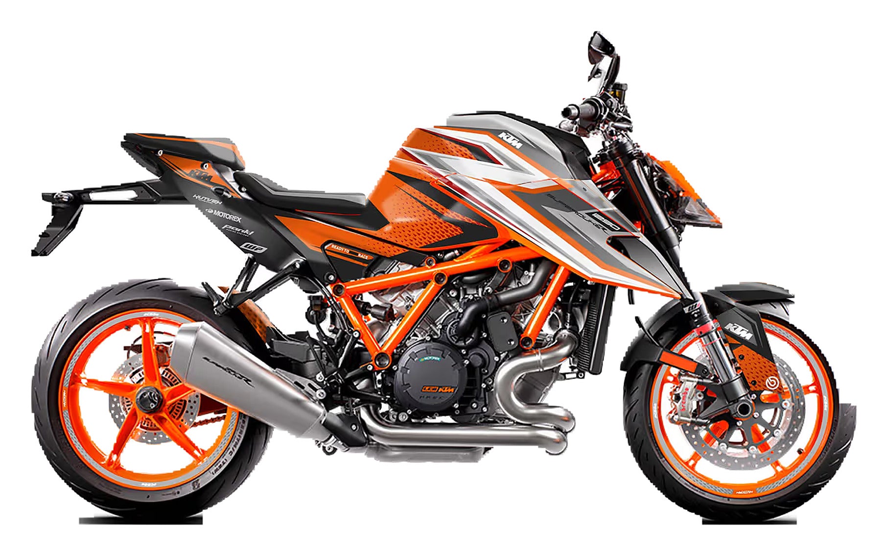 Kit de Gráficas para Moto Naked KTM Duke - Diseño 43 - LedPro Racing
