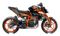 Kit de Gráficas para Moto Naked KTM Duke - Diseño 47 - LedPro Racing