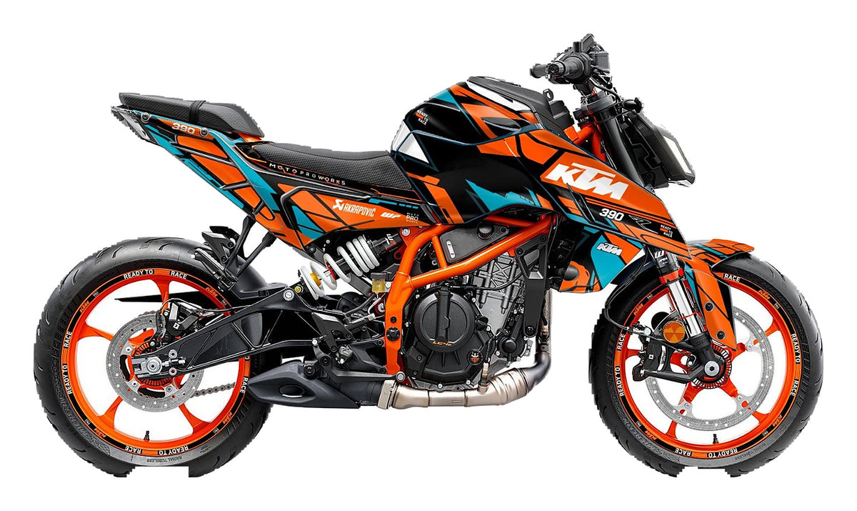 Kit de Gráficas para Moto Naked KTM Duke - Diseño 47 - LedPro Racing