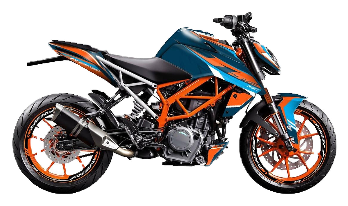 Kit de Gráficas para Moto Naked KTM Duke - Diseño 50 - LedPro Racing
