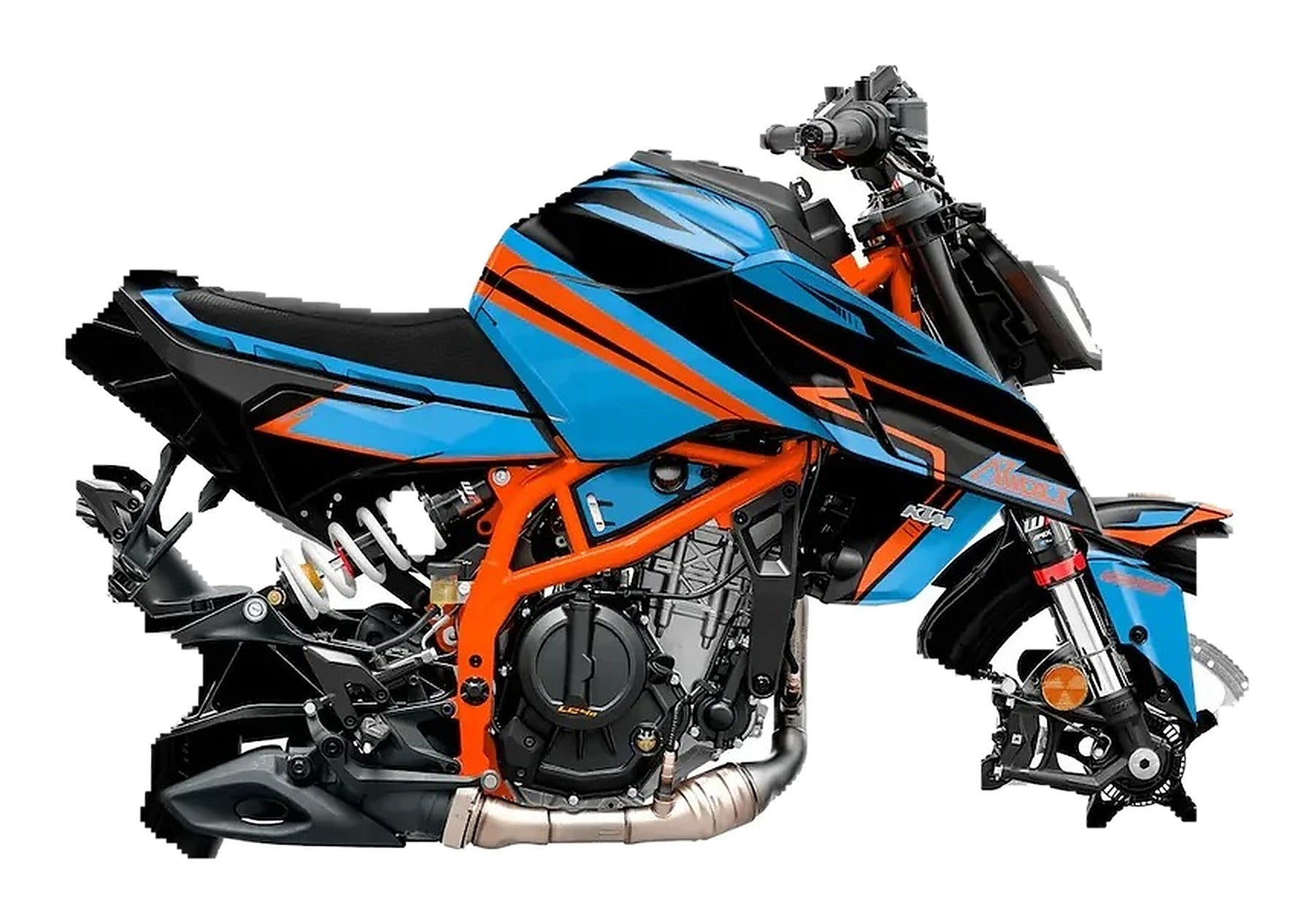 Kit de Gráficas para Moto Naked KTM Duke - Diseño 54 - LedPro Racing
