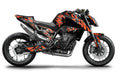 Kit de Gráficas para Moto Naked KTM Duke - Diseño 61 - LedPro Racing