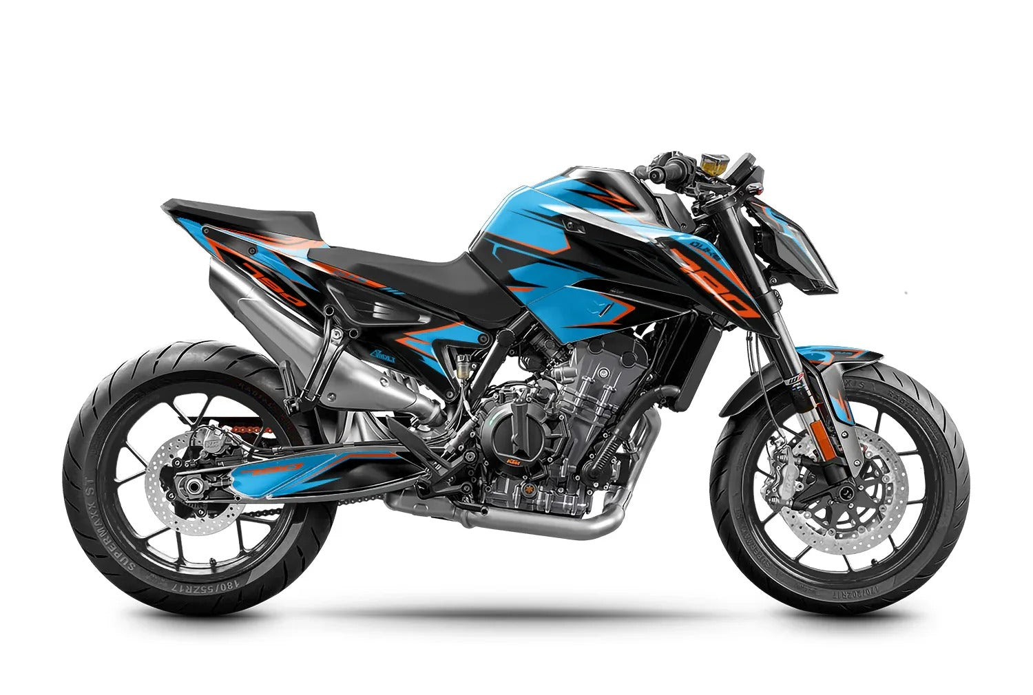 Kit de Gráficas para Moto Naked KTM Duke - Diseño 64 - LedPro Racing