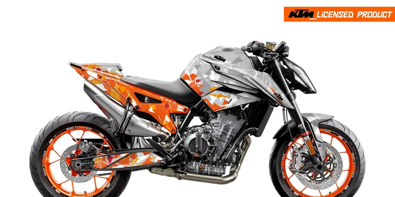 Kit de Gráficas para Moto Naked KTM Duke - Diseño 66 - LedPro Racing