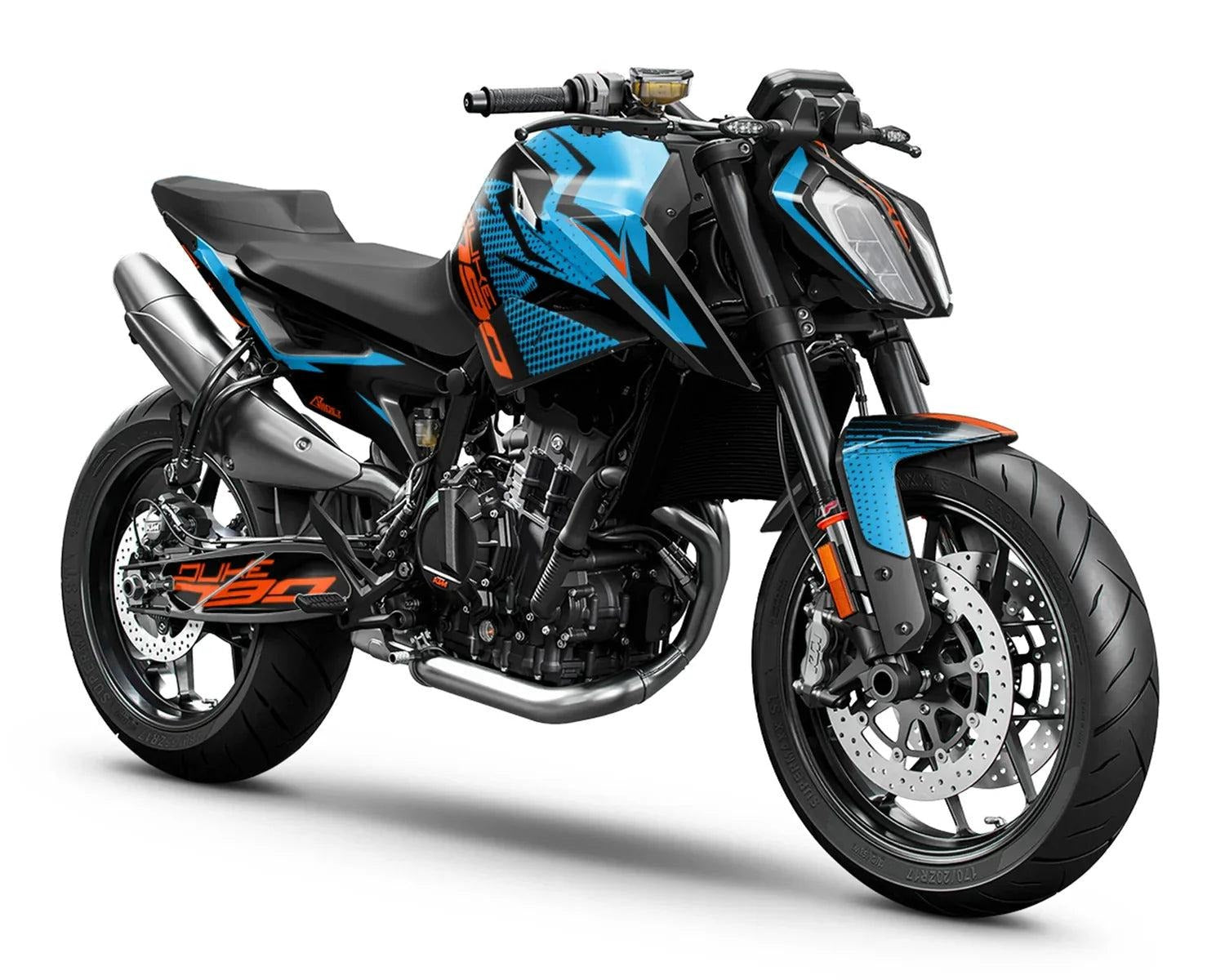 Kit de Gráficas para Moto Naked KTM Duke - Diseño 71 - LedPro Racing