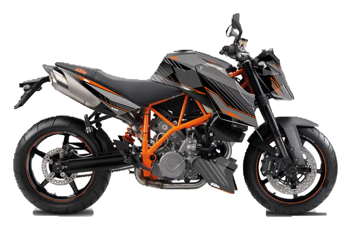 Kit de Gráficas para Moto Naked KTM Super Duke - Diseño 02 - LedPro Racing