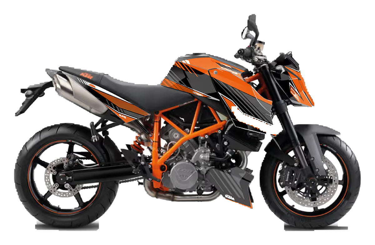 Kit de Gráficas para Moto Naked KTM Super Duke - Diseño 03 - LedPro Racing