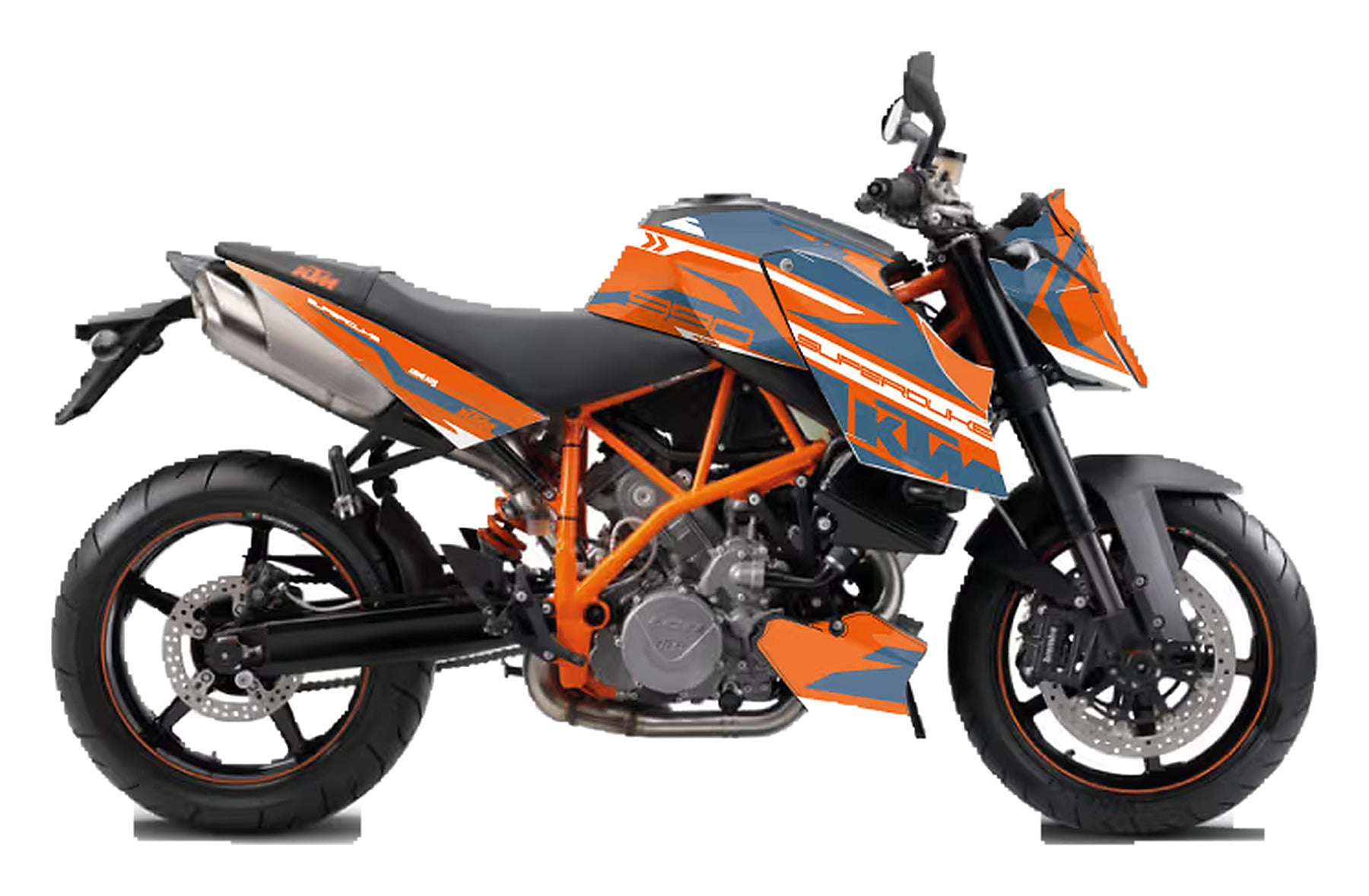 Kit de Gráficas para Moto Naked KTM Super Duke - Diseño 05 - LedPro Racing
