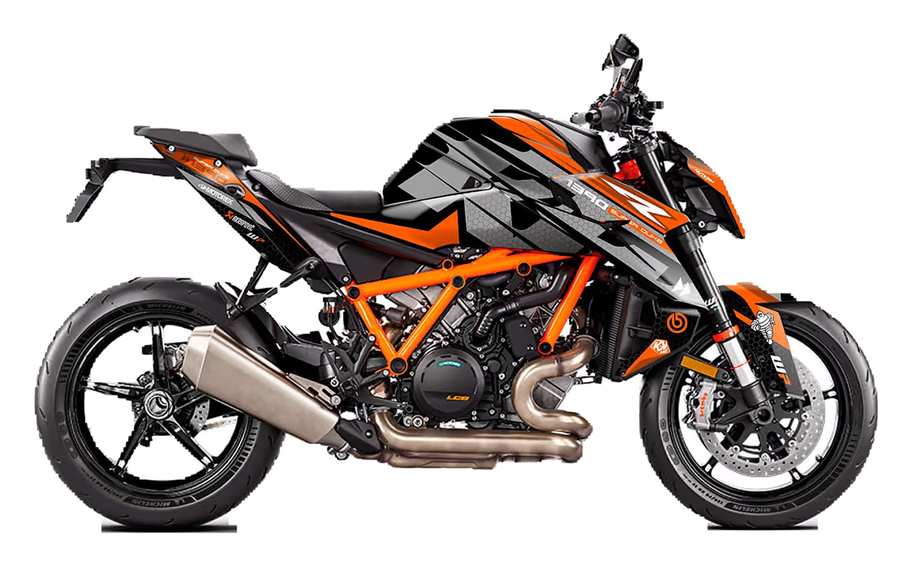 Kit de Gráficas para Moto Naked KTM Super Duke - Diseño 17 - LedPro Racing