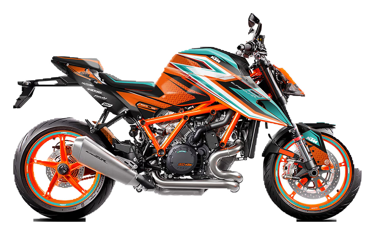 Kit de Gráficas para Moto Naked KTM Super Duke - Diseño 18 - LedPro Racing