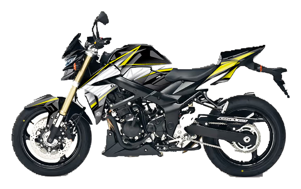 Kit de Gráficas para Moto Naked Suzuki GSR - Diseño 01 - LedPro Racing