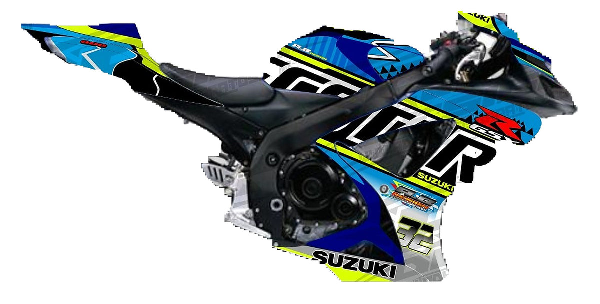 Kit de Gráficas para Moto Naked Suzuki GSR - Diseño 05 - LedPro Racing