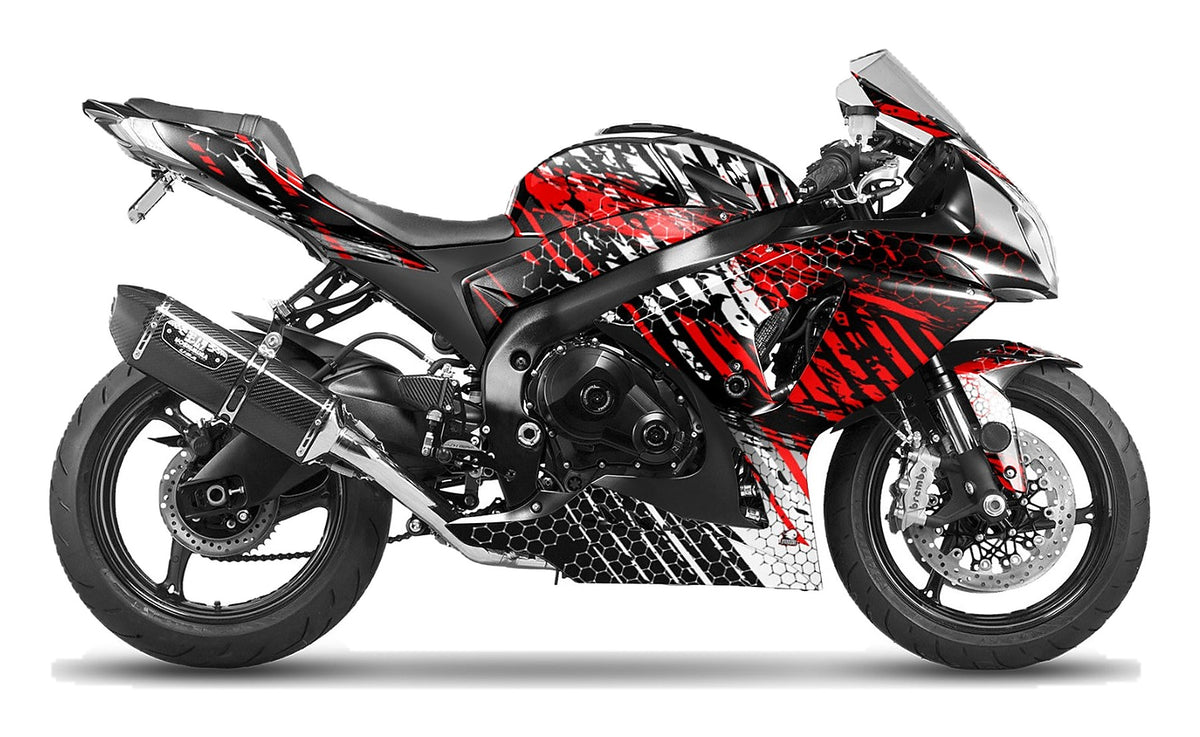 Kit de Gráficas para Moto Naked Suzuki GSR - Diseño 11 - LedPro Racing