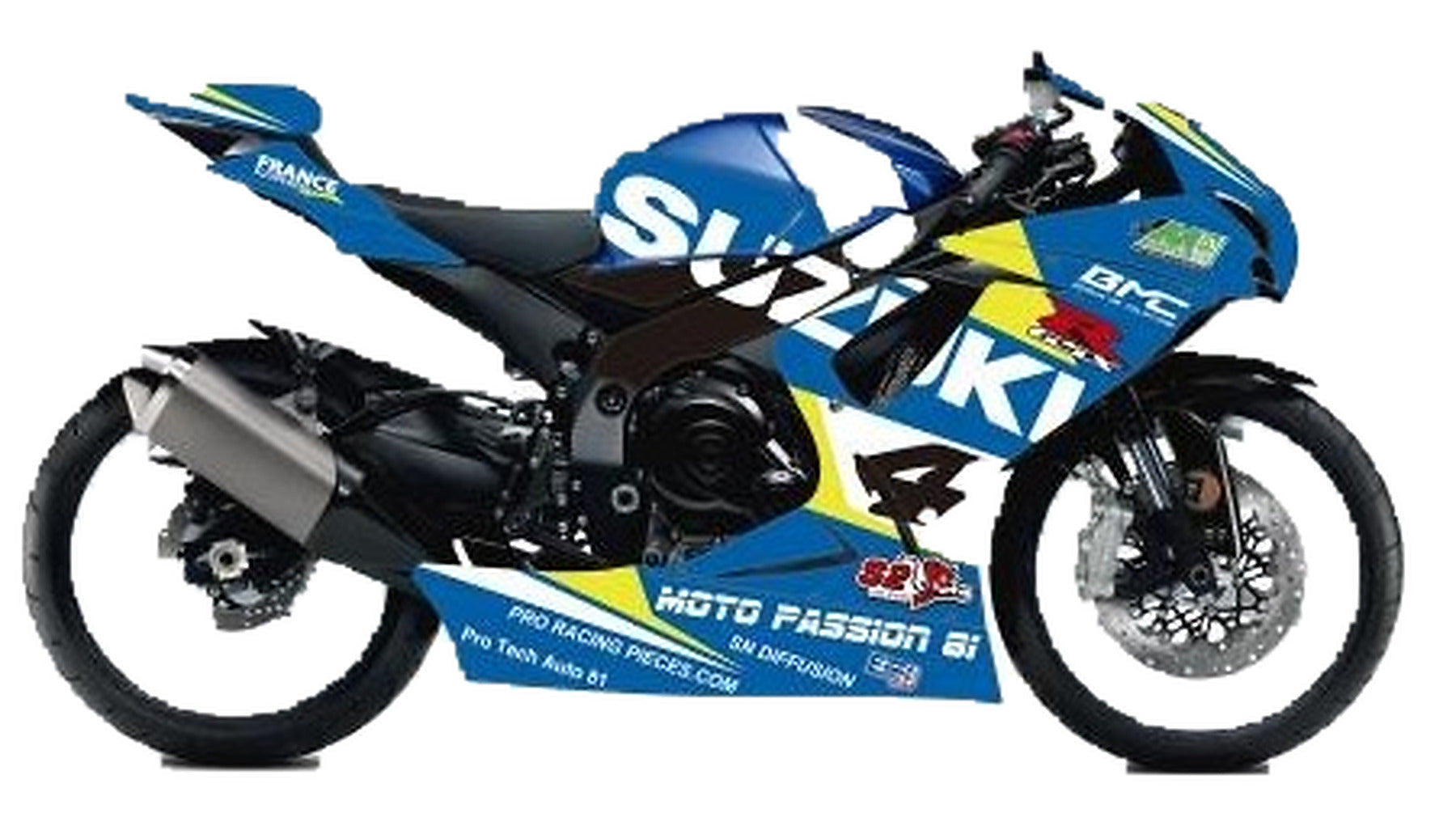 Kit de Gráficas para Moto Naked Suzuki GSR - Diseño 14 - LedPro Racing