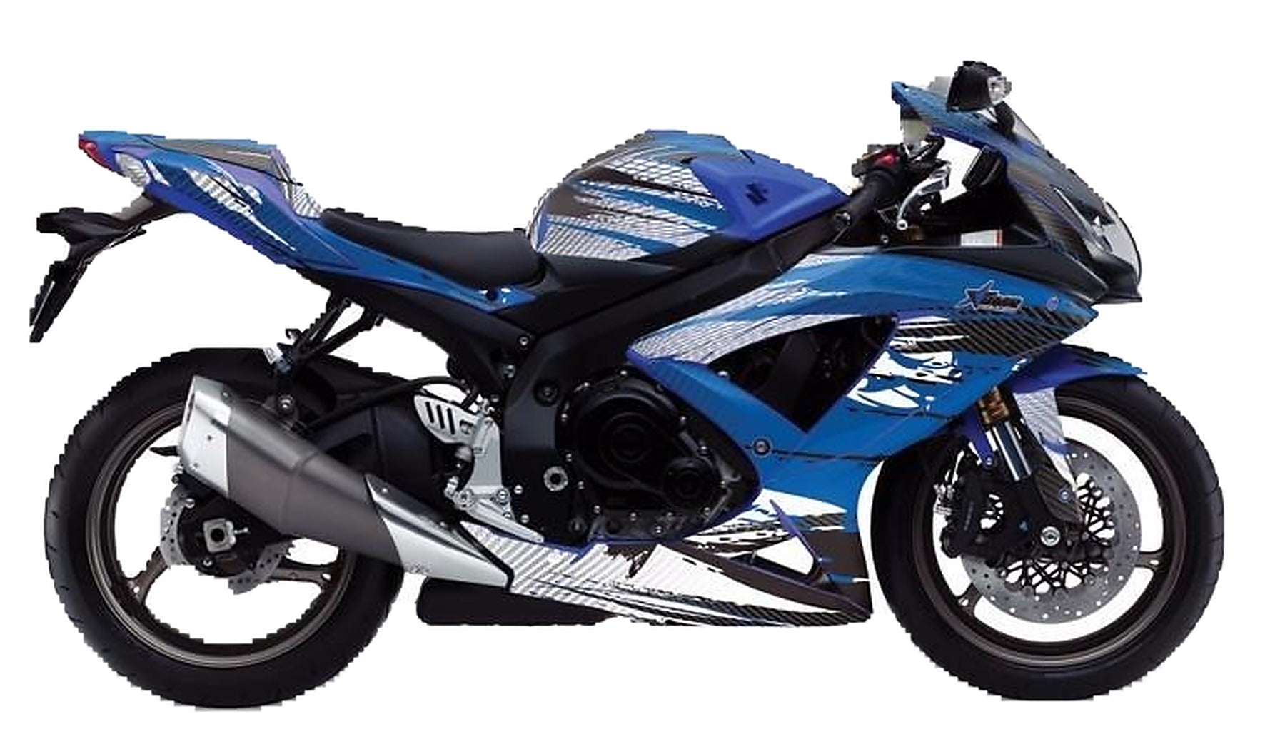 Kit de Gráficas para Moto Naked Suzuki GSR - Diseño 17 - LedPro Racing