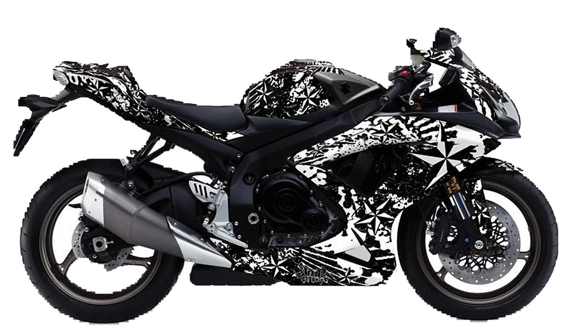 Kit de Gráficas para Moto Naked Suzuki GSR - Diseño 21 - LedPro Racing