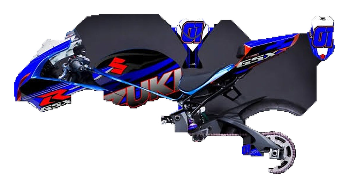 Kit de Gráficas para Moto Naked Suzuki GSR - Diseño 33 - LedPro Racing