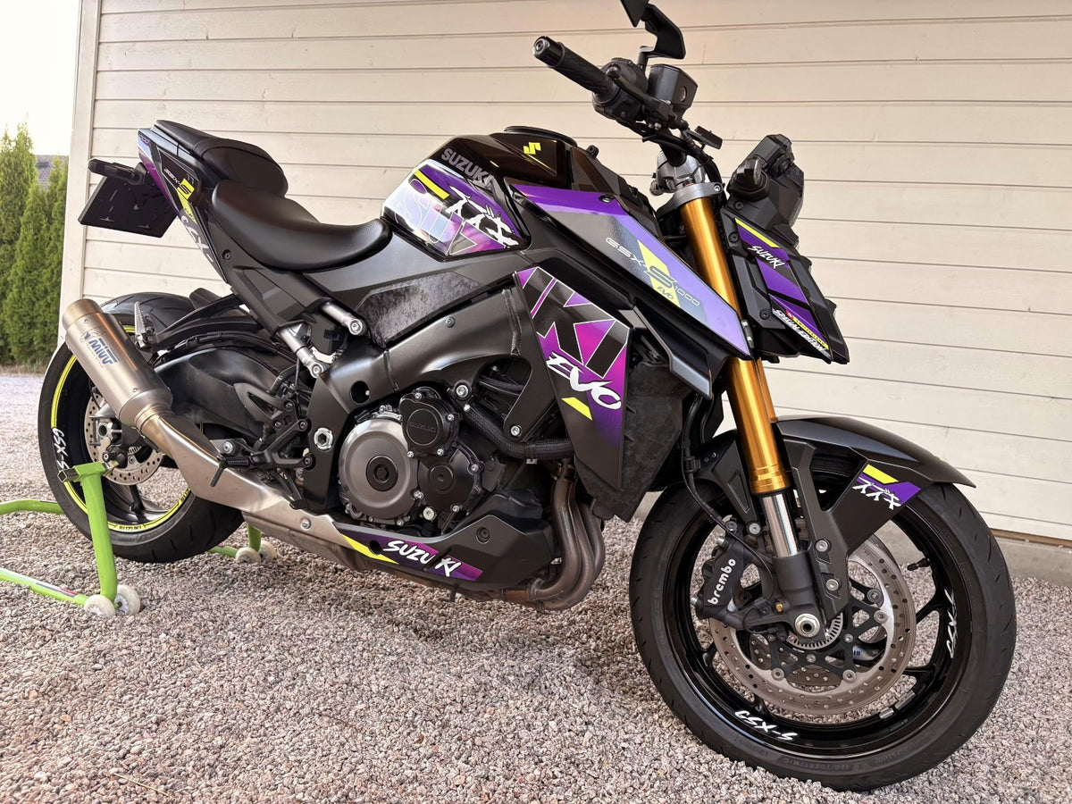Kit de Gráficas para Moto Naked Suzuki GSX-S 1000 - Diseño 01 - LedPro Racing
