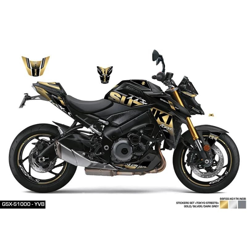 Kit de Gráficas para Moto Naked Suzuki GSX-S 1000 - Diseño 03 - LedPro Racing