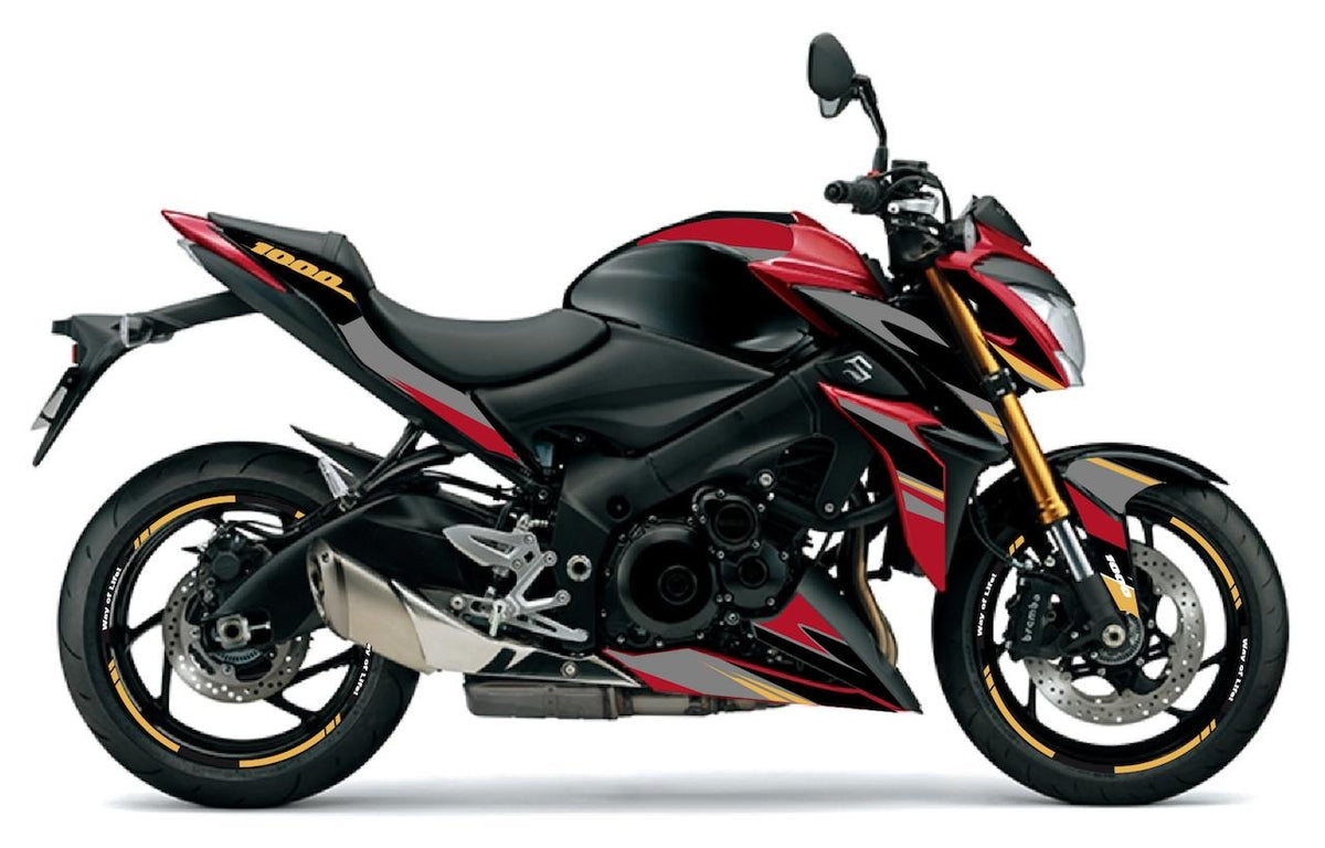 Kit de Gráficas para Moto Naked Suzuki GSX-S 1000 - Diseño 17 - LedPro Racing