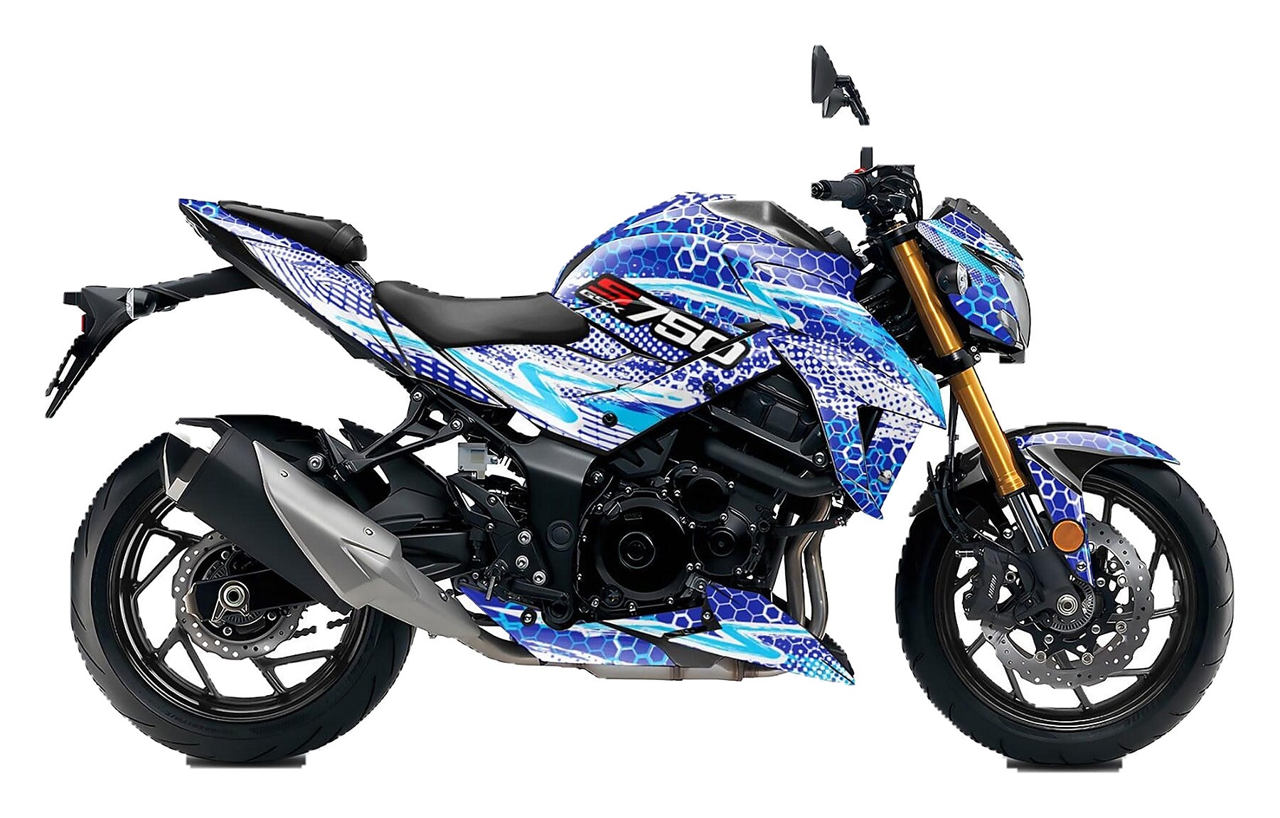 Kit de Gráficas para Moto Naked Suzuki GSX-S 750 - Diseño 04 - LedPro Racing