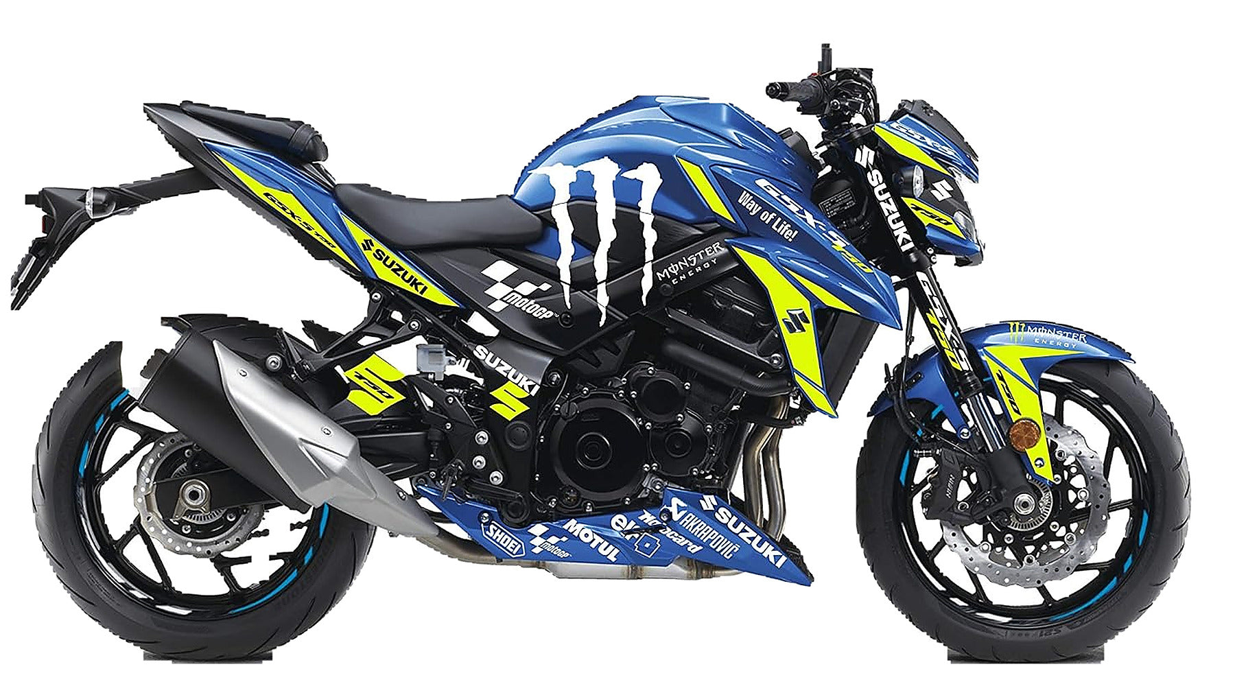 Kit de Gráficas para Moto Naked Suzuki GSX-S 750 - Diseño 17 - LedPro Racing