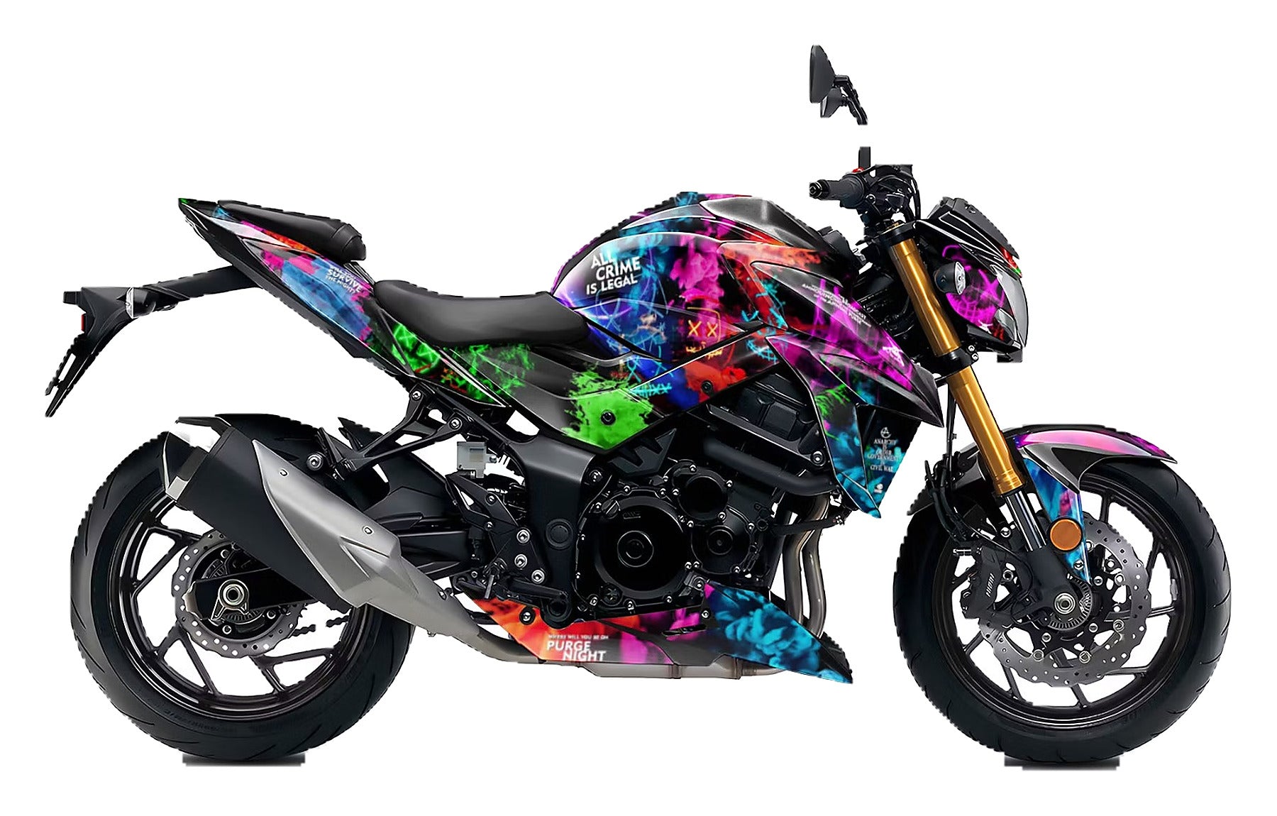 Kit de Gráficas para Moto Naked Suzuki GSX-S 750 - Diseño 18 - LedPro Racing