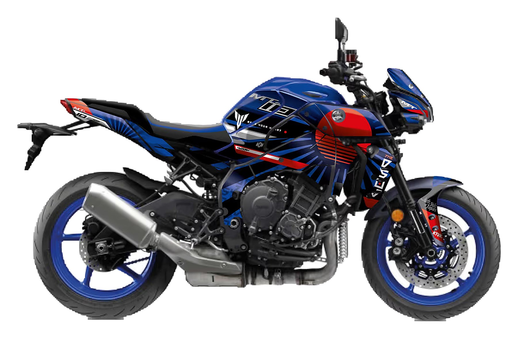 Kit de Gráficas para Moto Naked Yamaha MT - Diseño 24 - LedPro Racing