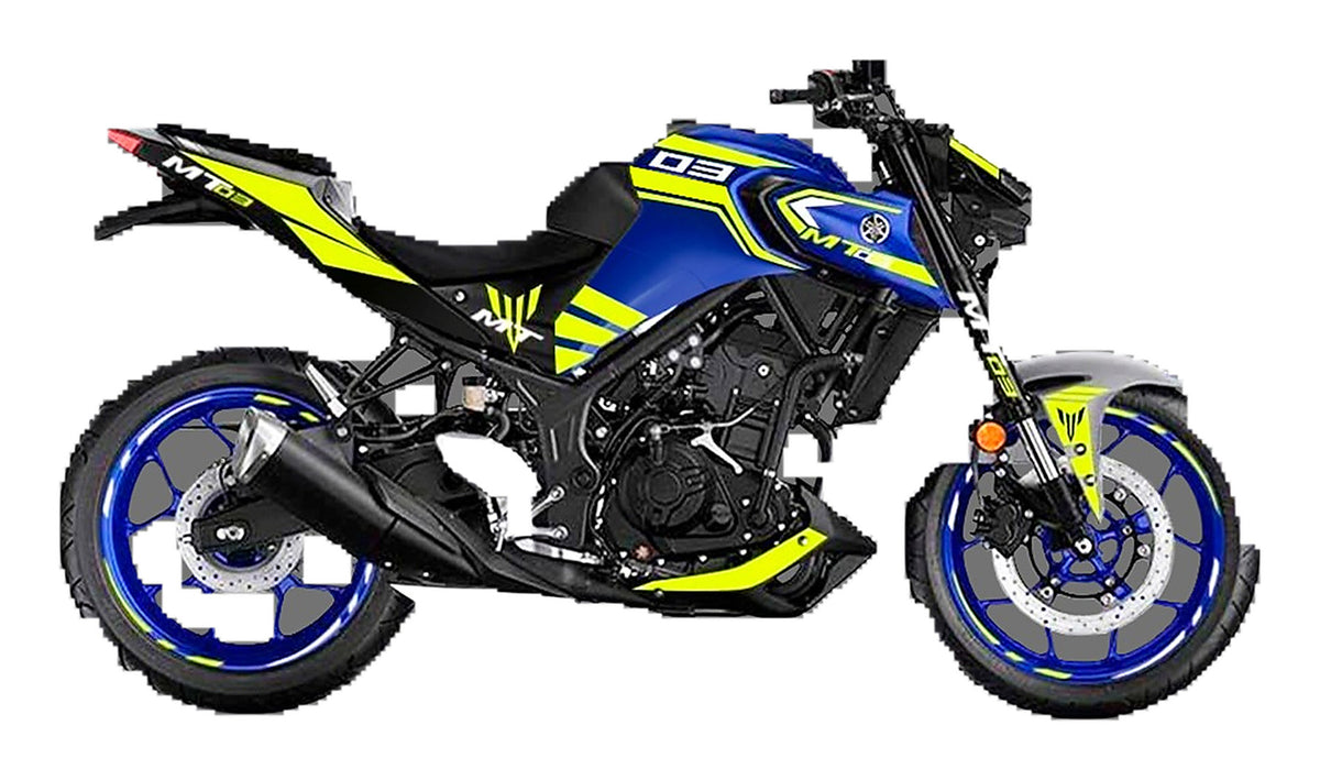 Kit de Gráficas para Moto Naked Yamaha MT - Diseño 45 - LedPro Racing