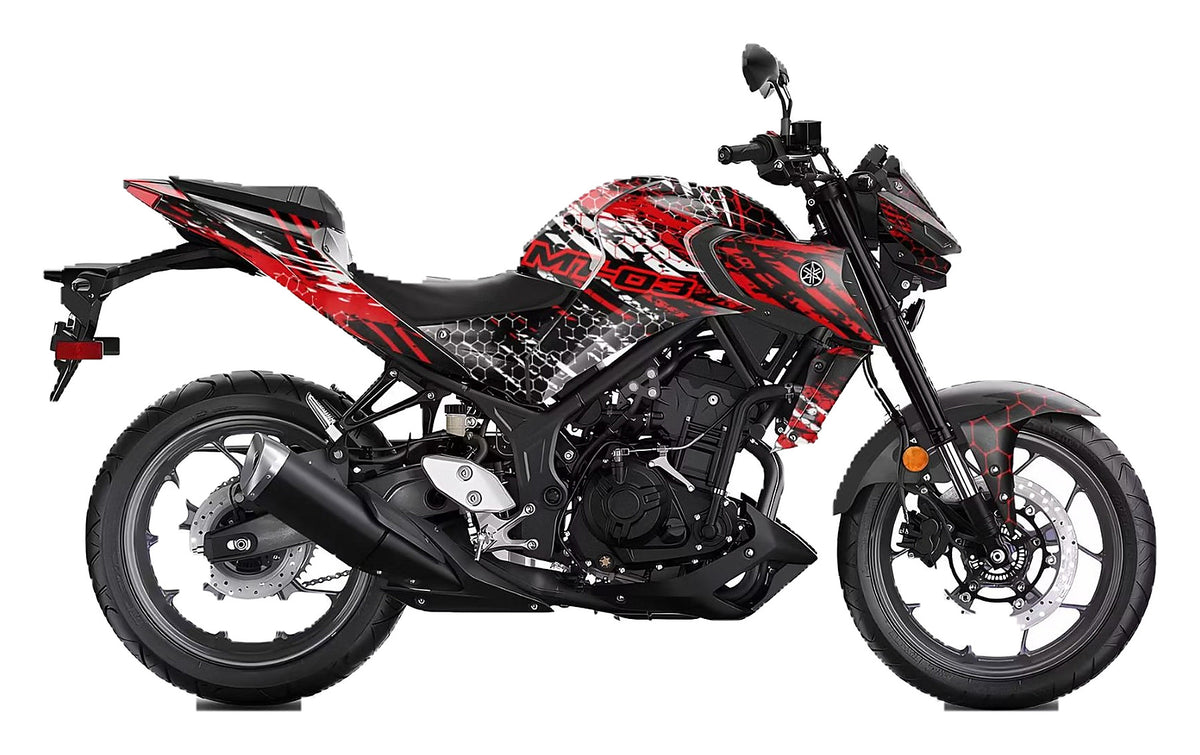 Kit de Gráficas para Moto Naked Yamaha MT - Diseño 48 - LedPro Racing