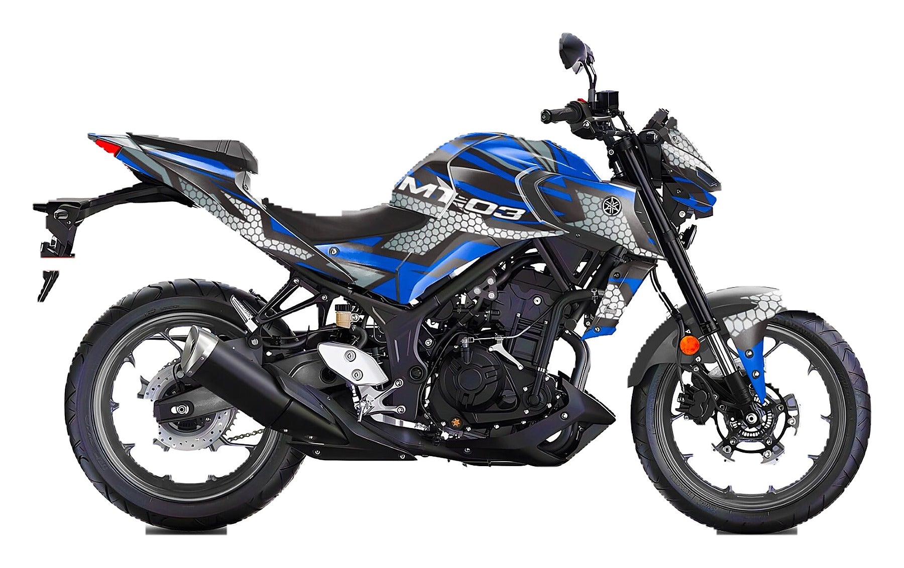 Kit de Gráficas para Moto Naked Yamaha MT - Diseño 50 - LedPro Racing