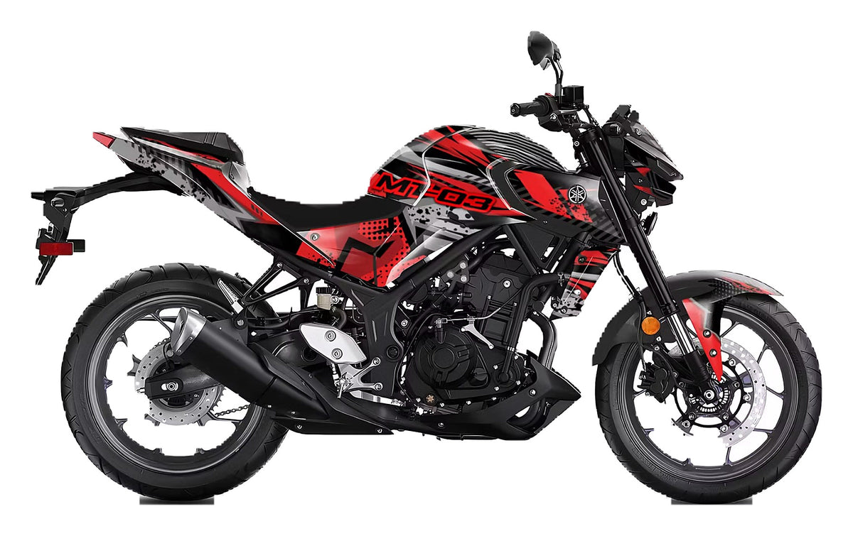 Kit de Gráficas para Moto Naked Yamaha MT - Diseño 52 - LedPro Racing
