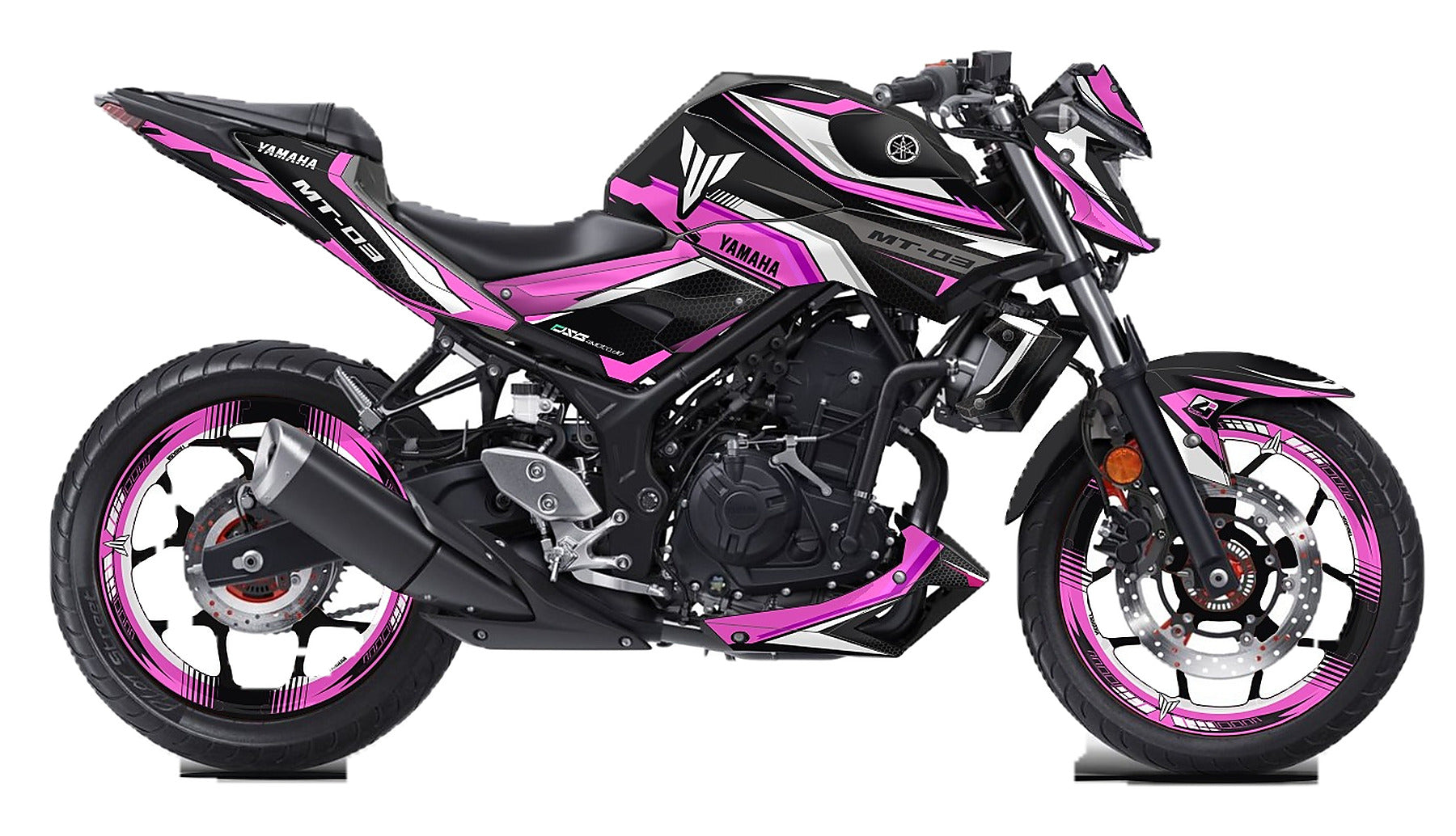 Kit de Gráficas para Moto Naked Yamaha MT - Diseño 58 - LedPro Racing