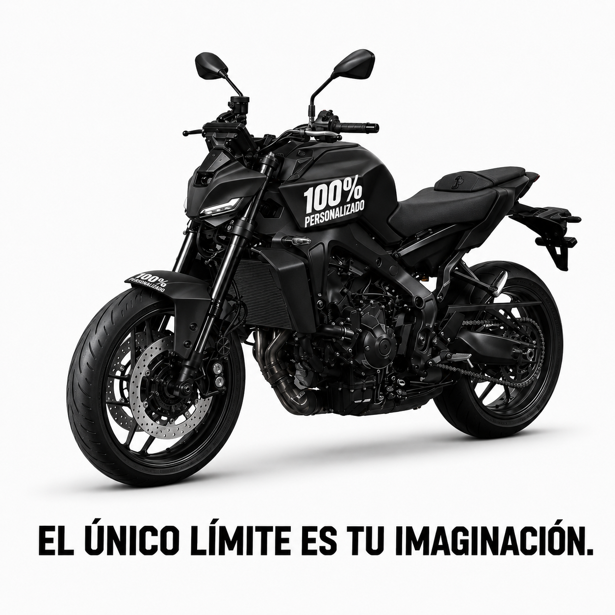 Kit de gráficas 100% personalizado para moto naked - LedPro Racing