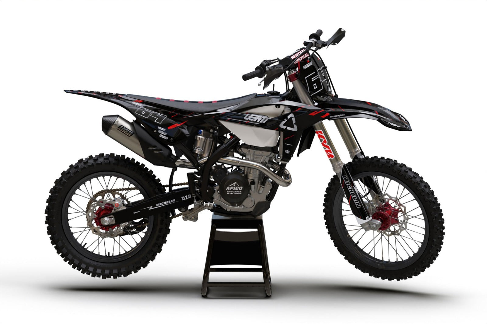 Kit de Gráficas para Motocross Beta RR 250/450 - Diseño 22 - LedPro Racing