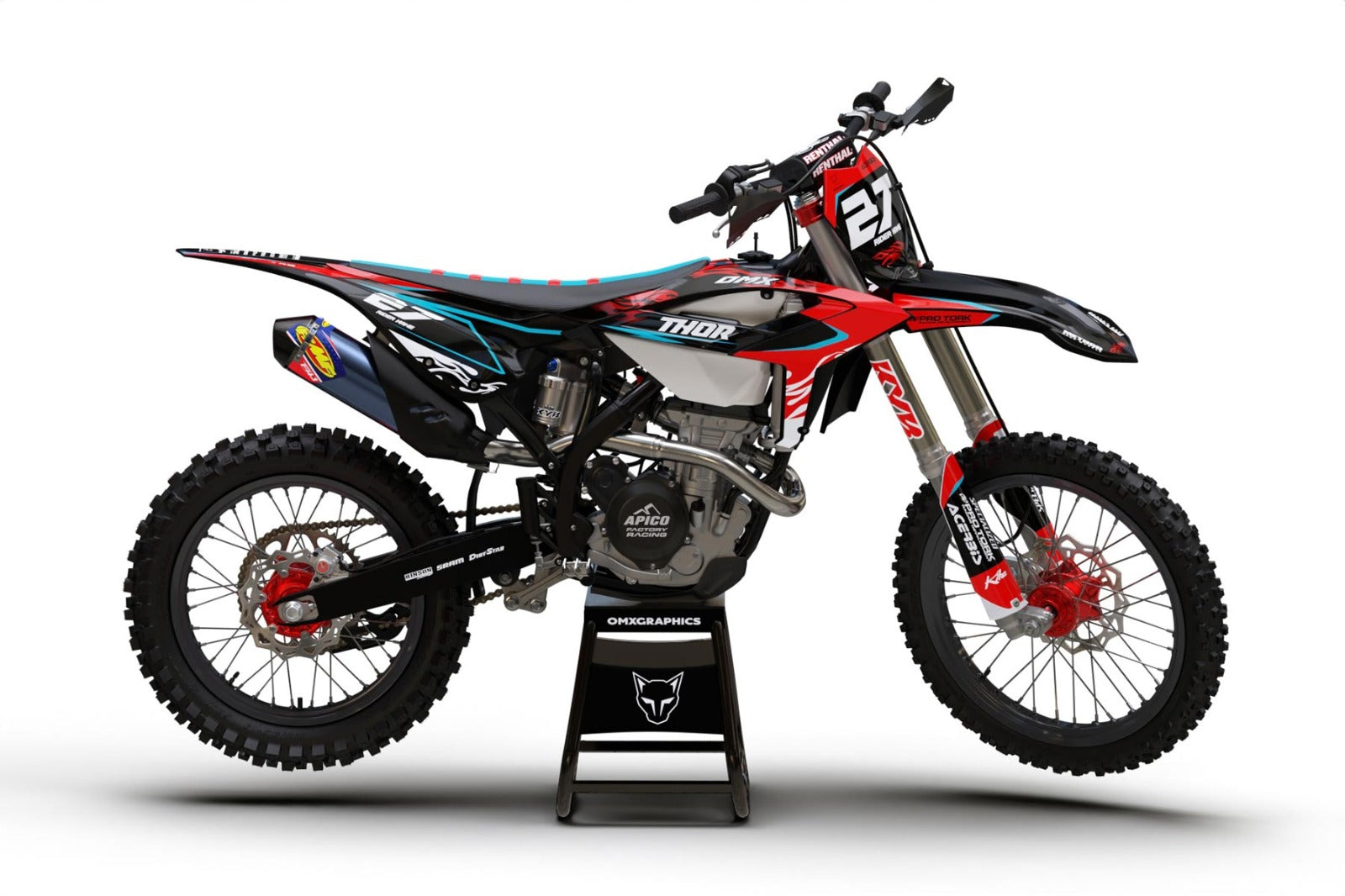 Kit de Gráficas para Motocross Beta RR 250/450 - Diseño 35 - LedPro Racing