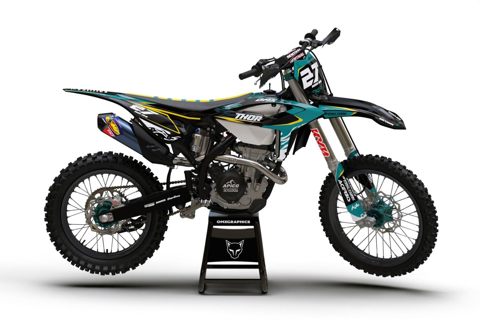 Kit de Gráficas para Motocross Beta RR 250/450 - Diseño 36 - LedPro Racing