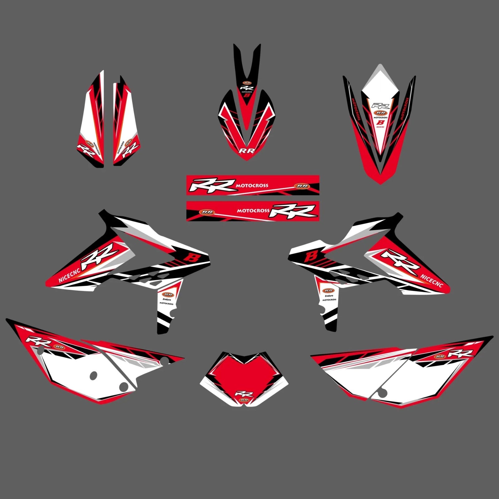 Kit de Gráficas para Motocross Beta RR 250/450 - Diseño 38 - LedPro Racing
