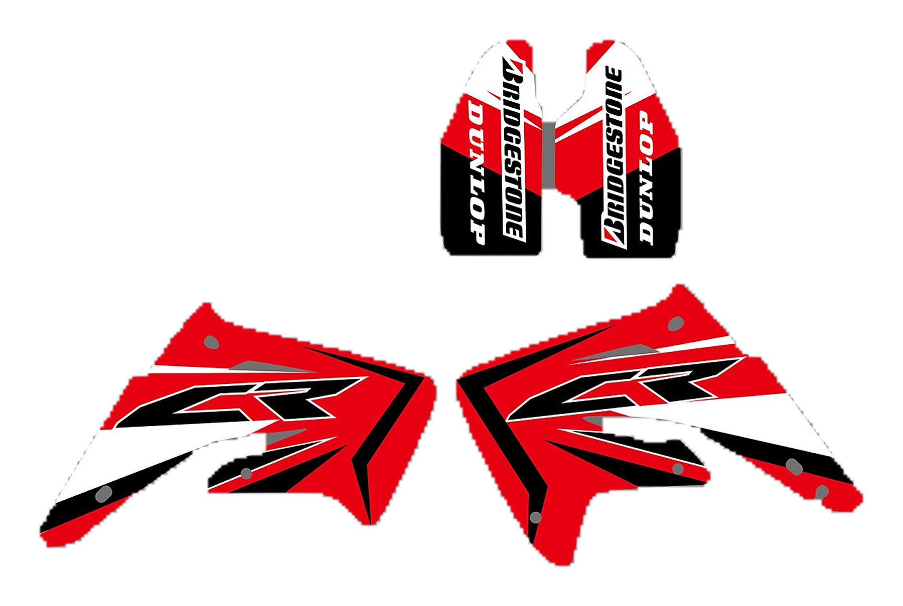Kit de Gráficas para Motocross Honda CR - Diseño 07 - LedPro Racing