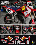 Kit de Gráficas para Motocross Honda CR - Diseño 42 - LedPro Racing