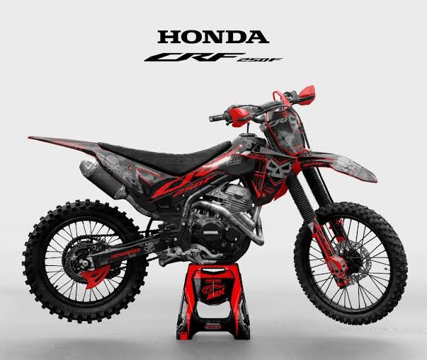 Kit de Gráficas para Motocross Honda CRF - Diseño 02 - LedPro Racing